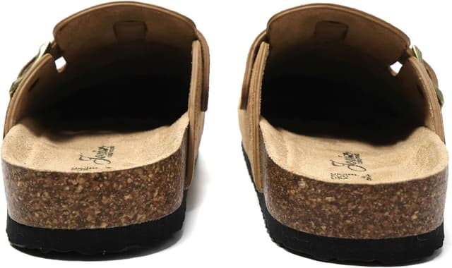 Detalle 2 de JOMIX Sabot donna eleganti in eco-pelle scamosciata con punta chiusa e suola in sughero MD2438