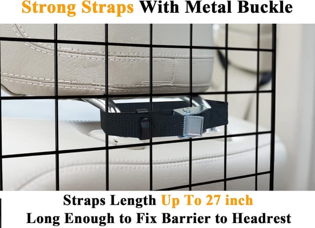 Thumbnail 4 de NOAMOO 96,5–167,5 cm Barrière voiture pour chiens