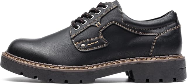 Detalle de Bruno Marc Oxford eleganti con lacci da uomo: comodi per ufficio e cerimonia