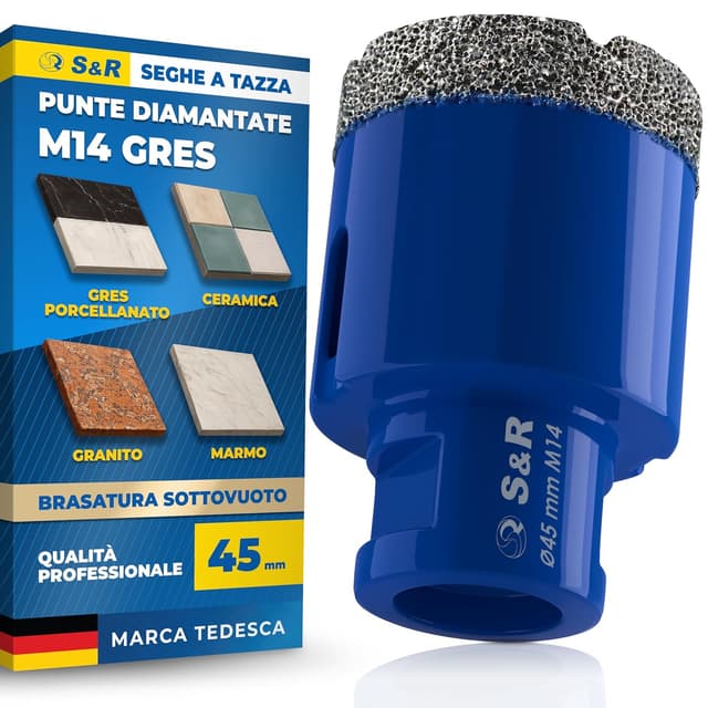 Imagen de S&R Sega a tazza diamantata 45 mm per piastrelle 🛠 en OfertitasTOP