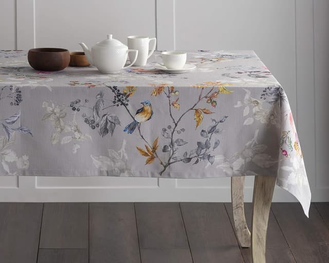 Thumbnail 6 de Maison d' Hermine Rectangle Table Cloth (Equinoxe - Grey) 100% Cotton, 70 x 108 Inches