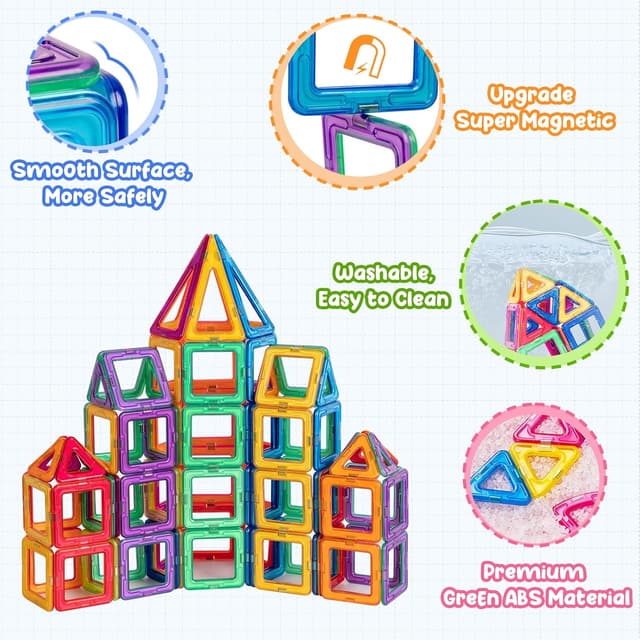 Detalle de aaczly Costruzioni magnetiche 122 pezzi