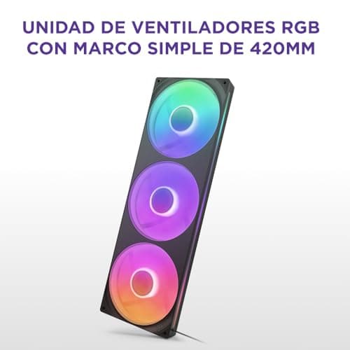 Detalle de NZXT F420 RGB 420 mm, 3 x 140 mm ventiladores