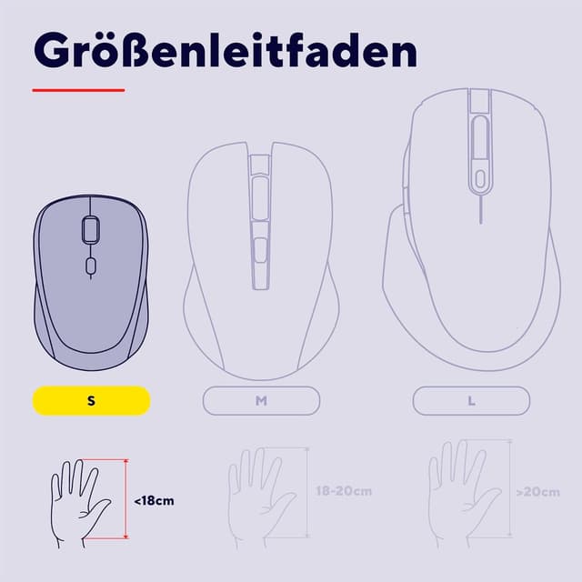 Thumbnail 6 de Trust Leise Funkmaus kompakt 800/1600 DPI