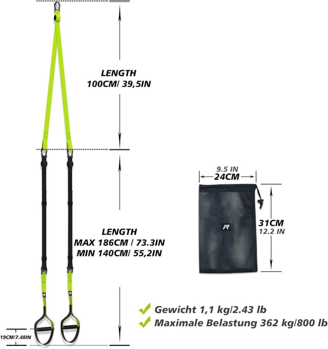 Thumbnail 2 de RHINOSPORT Sling Trainer Set 500 kg