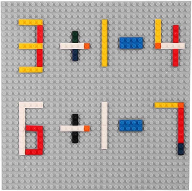 Detalle de Lekebaby Classic 10" x 10" Baseplates (Pack of 12) in Grey, Compatible Building Brick Base Plates