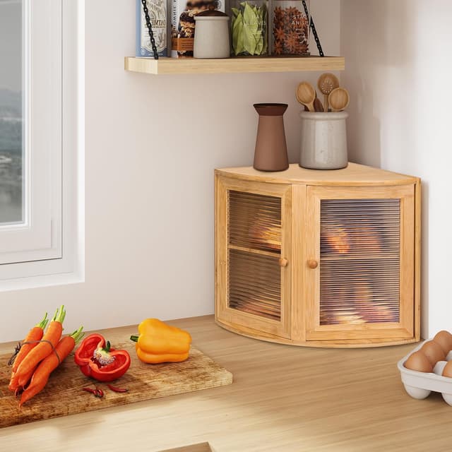 Detalle 2 de Leader Accessories Bambus Brotkasten 32x32x34 cm