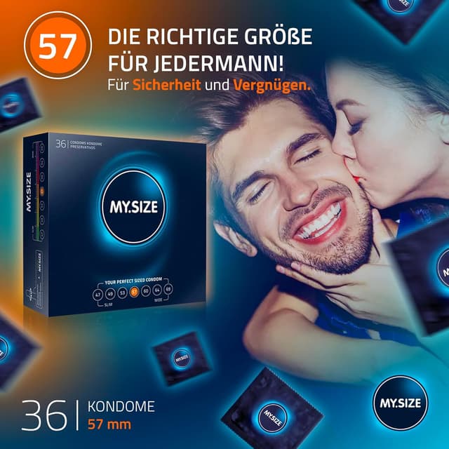 Detalle 2 de MY.SIZE 57 mm Kondome Größe 4 36 Stück