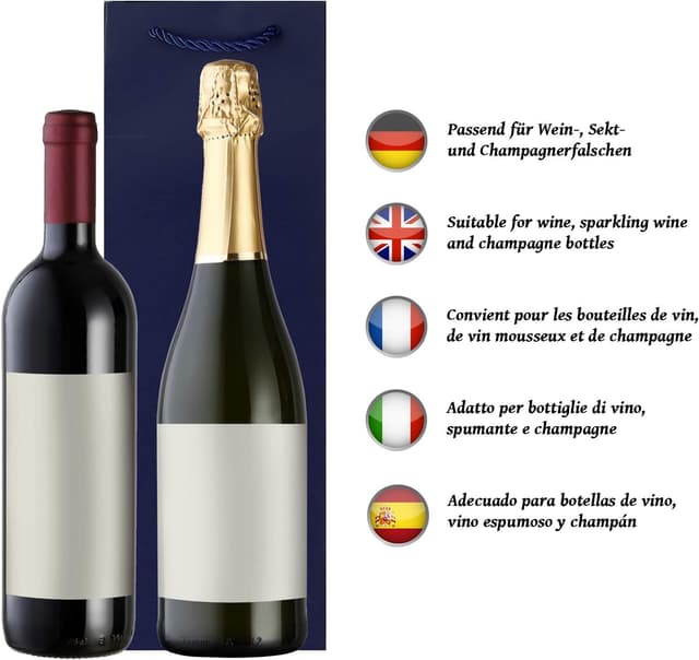 Detalle 2 de DonDon borse sacchetti per vino 10 pezzi