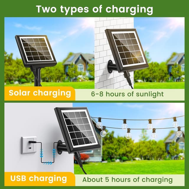 Thumbnail 3 de PBGMRT Dimmable Solar Outdoor String Lights