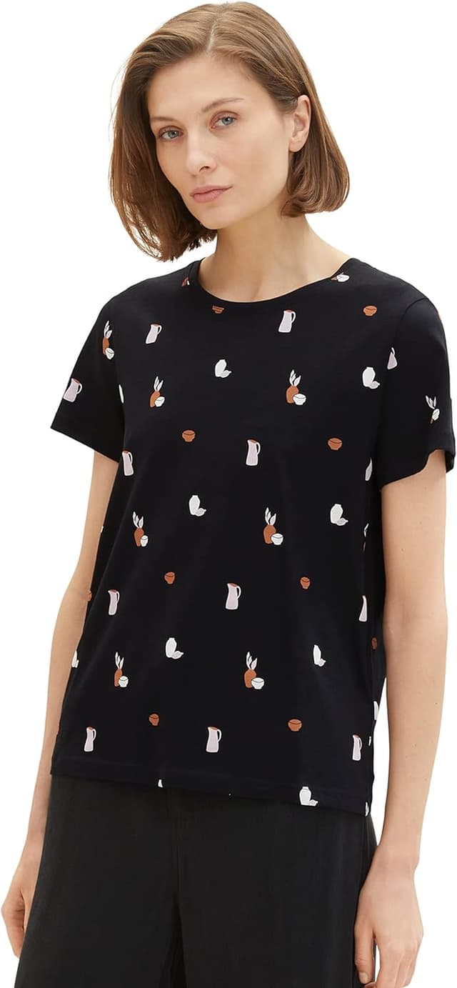 Thumbnail 6 de TOM TAILOR T-Shirt donna 1047837 in cotone biologico (confezione da 1)