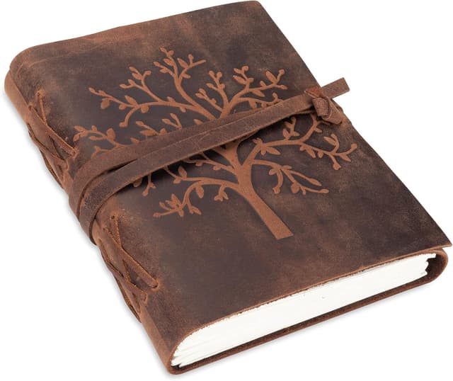 Imagen de moonster Cuaderno de Cuero Árbol de la Vida 18x13 cm en OfertitasTOP