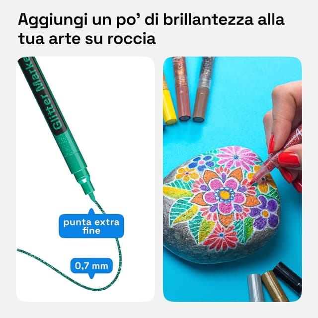 Thumbnail 2 de ARTISTRO Glitter Paint Pens 0.7mm 12ct