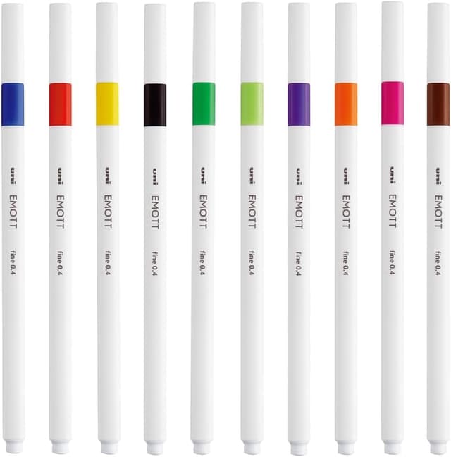 Detalle de Uni-ball EMOTT Estuche 10 marcadores