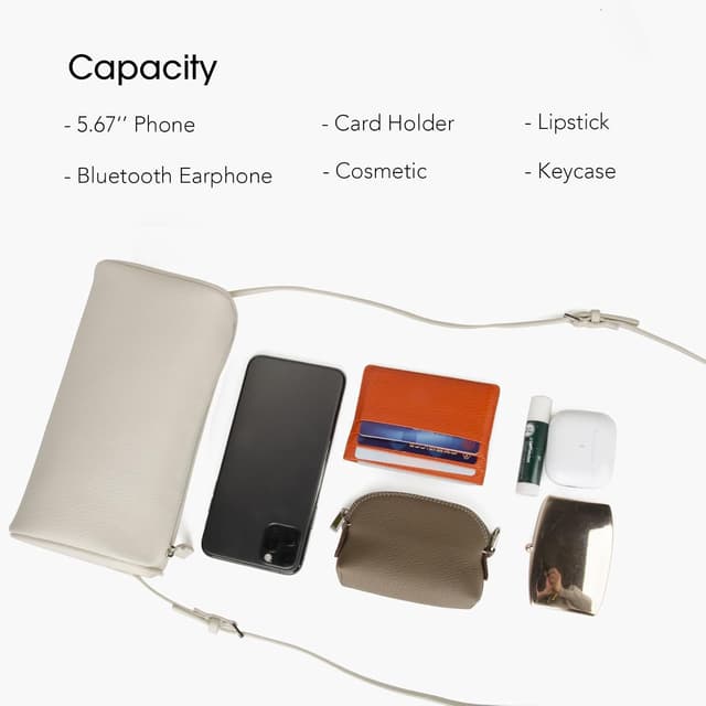 Detalle 1 de DONNAIN Premium Leather Crossbody Bag