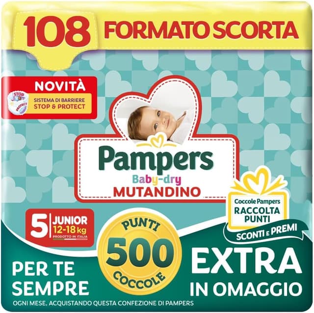Thumbnail 6 de Pampers Baby Dry Midi Taglia 3 180 pannolini