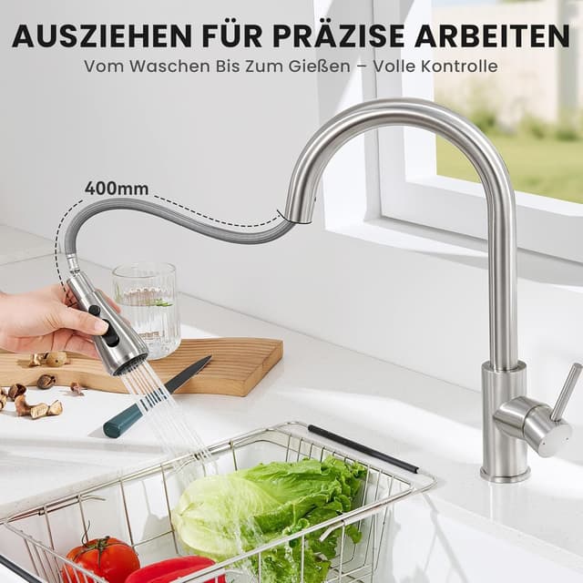 Detalle de CECIPA Küchenarmatur mit 3 Modi 360°