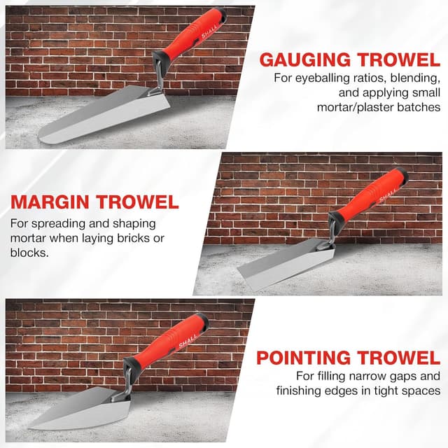 Thumbnail 3 de SHALL Soft-Grip-Glättekellen-Set 3-teilig