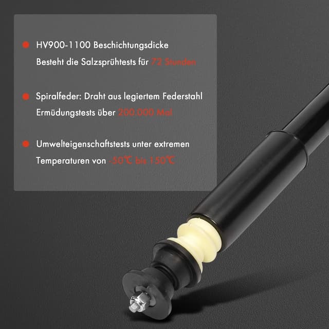 Detalle de Frankberg 2x Stoßdämpfer hinten links/rechts 438 mm Gasdruck für Twingo III & Fortwo Cabriolet (ersetzt u. a. 3438008, 562109948R)