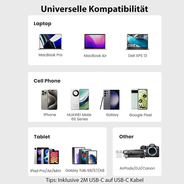 Thumbnail 5 de Qackenm USB C Ladegerät 65W Schnellladegerät