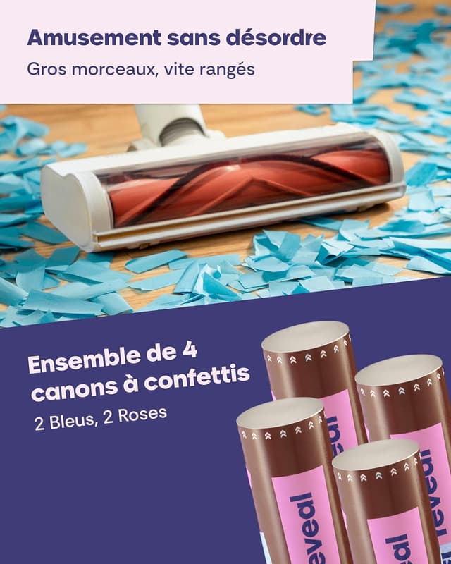 Thumbnail 5 de Partyjoker Canon à Confettis Gender Reveal 4 pcs