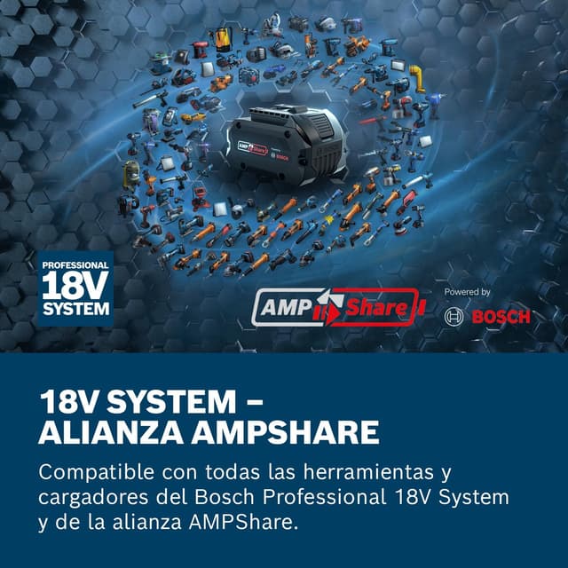 Detalle 2 de Bosch Professional GBA 18V 5.0Ah - Batería Litio