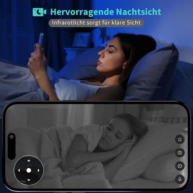 Detalle 2 de Alaga Telecamere WiFi interne 3K 5MP