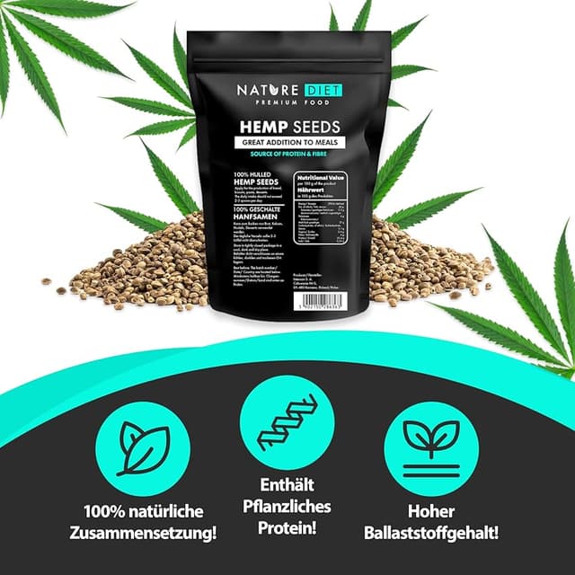 Thumbnail 2 de Nature Diet Semillas de Cáñamo peladas 1000 g