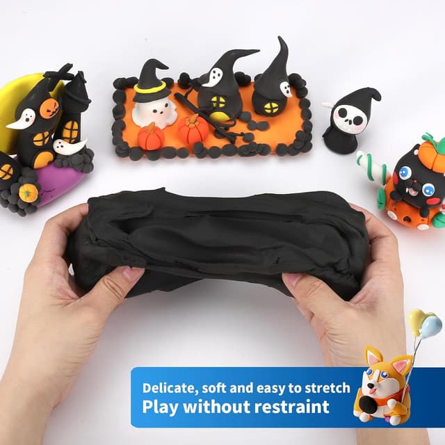 Thumbnail 1 de Air dry modelling clay 100 g Black