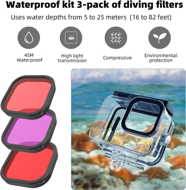 Detalle 2 de Boîtier étanche Hero13 Black 60 m