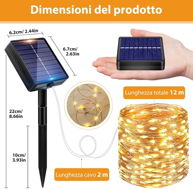 Thumbnail 5 de Peasur 3 Pacchi luci solari 36 m