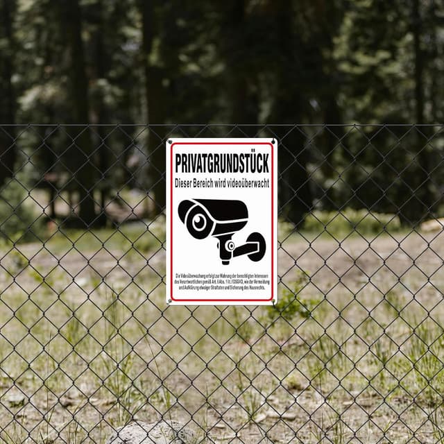 Thumbnail 5 de SINMAO Schild Videoüberwachung 30x20 cm Alu