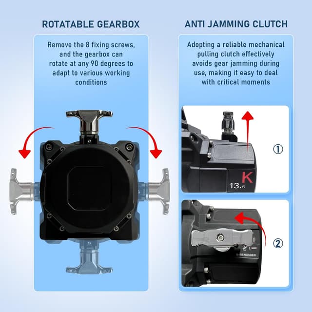 Detalle 2 de XYCLE 10000lbs 12V Electric Winch with IP68 Rating, 1/2 in Synthetic Rope, and Dual Wireless/Wired Control