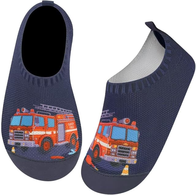 Detalle de Kyopp Hausschuhe Kinder – atmungsaktive Rutschfest-Pantoffeln für Lauflern-Schuhe (Gr. 20–35)