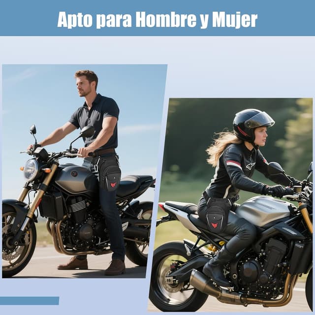 Detalle 2 de Eshow Pernera Moto Ampliable Riñonera Deportiva