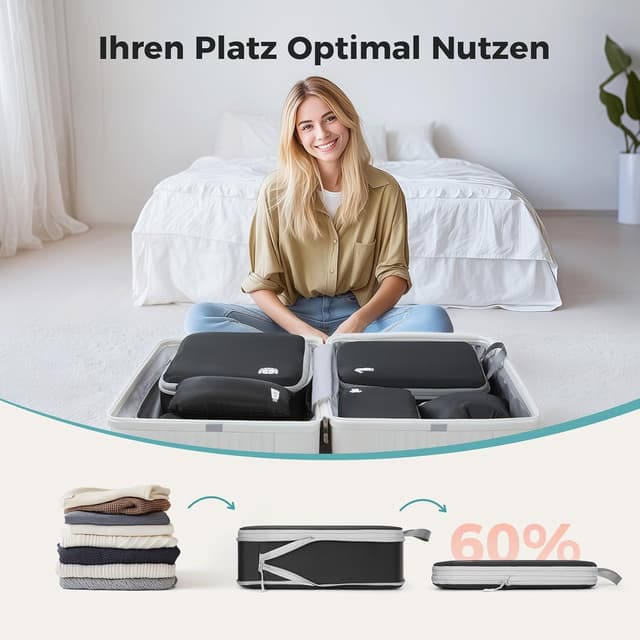 Detalle 2 de Koffer Organizer Packing Cubes 8-teilig