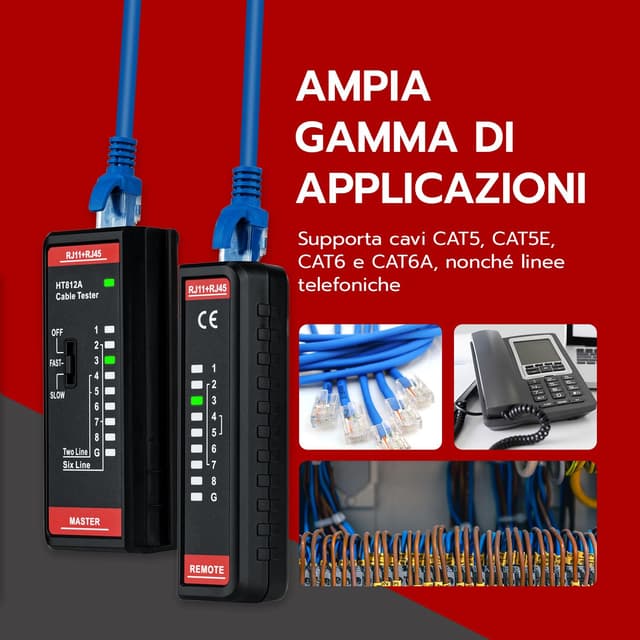 Thumbnail 5 de Mcbazel Tester di Rete RJ45 RJ11 60V 📡