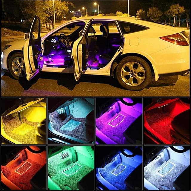 Thumbnail 6 de LETRADE 4 in 1 Interior Car LED Light Strip (RGB) with Music & Remote Control