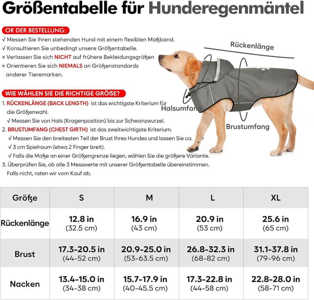 Detalle 2 de Manteau de pluie pour chien imperméable M