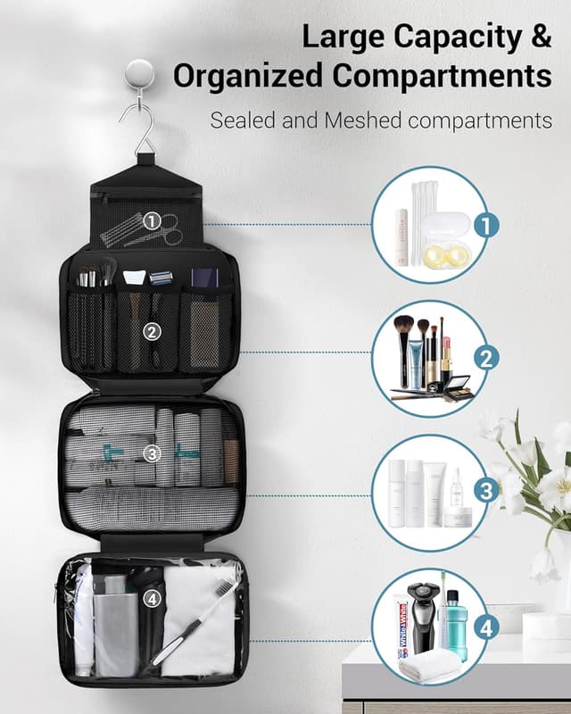 Detalle 2 de Maliton Hanging Toiletry Bag 24.25in