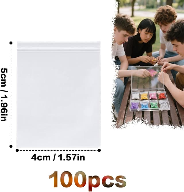 Detalle de Mbsomnus Druckverschlussbeutel 40x50 mm, 100er