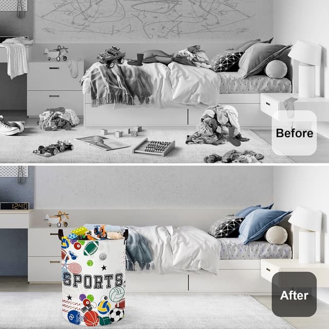 Thumbnail 1 de HUUMONSS Sports Balls Laundry Hamper 63L