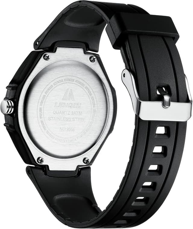 Detalle de LN LENQIN Herrenarmbanduhr aus Edelstahl, analoges Quarzwerk – 30M wasserdicht, 40-mm-Gehäuse