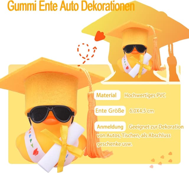 Thumbnail 4 de Mwmoeen lustige Gummiente mit Diplom