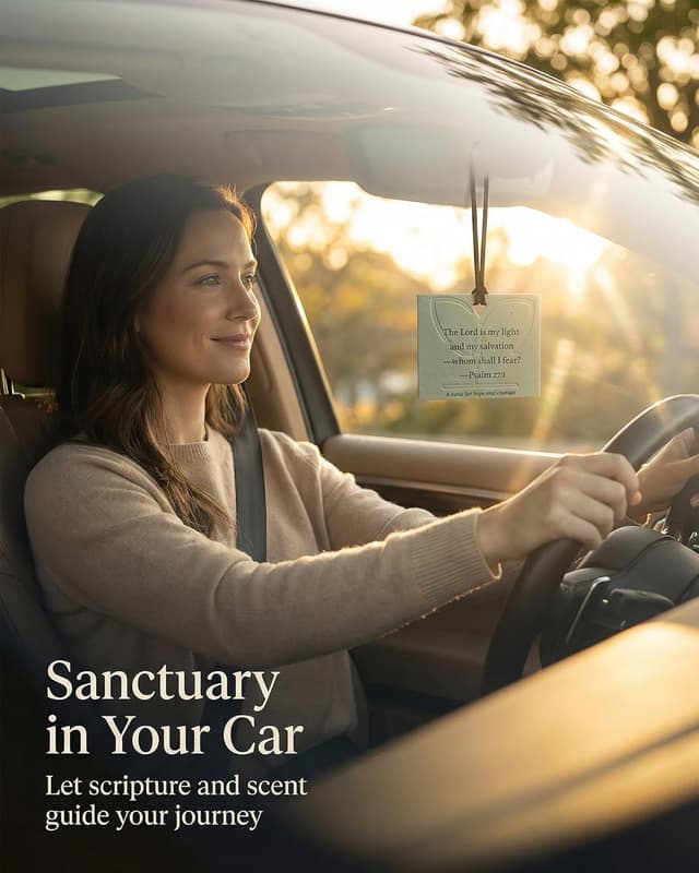 Detalle 2 de Christian Gifts for Women Easter Basket Car Air Freshener Set (12) with Bible Verse Scripture Cards