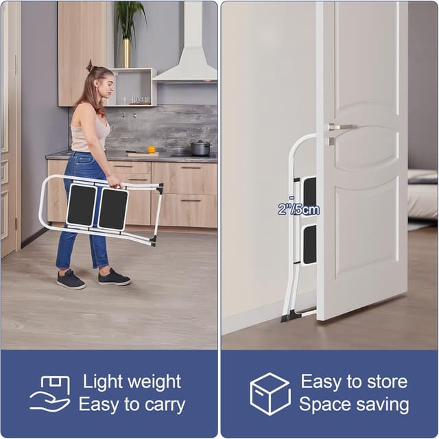 Detalle 2 de LARS360 LARS360 scala pieghevole 2 gradini 150 kg