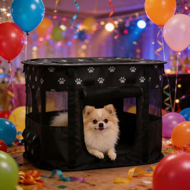 Thumbnail 6 de Floving Tragbares Hundehaus 90x70x60cm