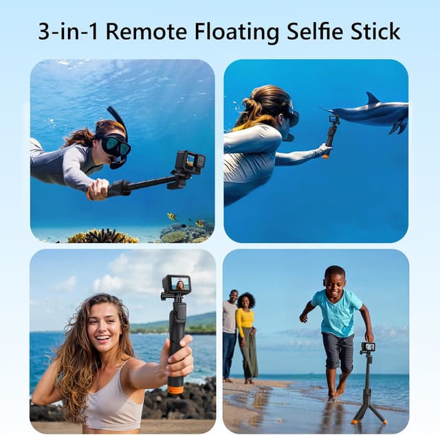 Thumbnail 5 de Manico galleggiante Selfie Stick Estensibile 27,4–47,2 cm
