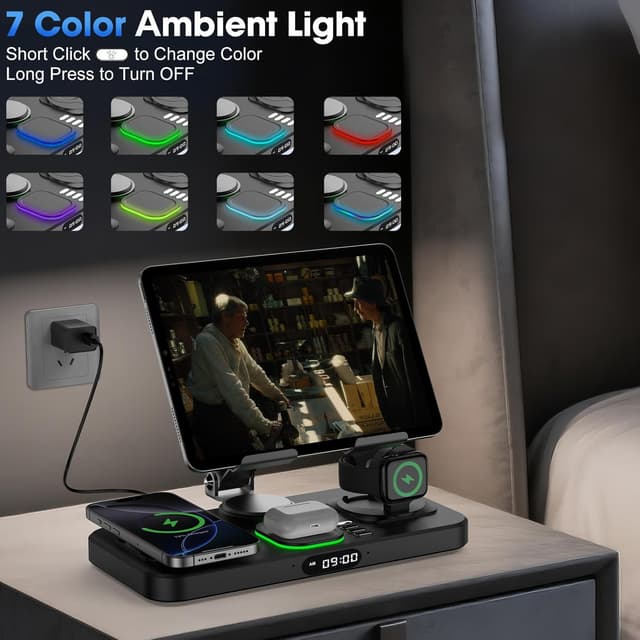 Detalle 1 de 6-in-1 Wireless Charger 30W