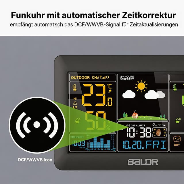 Thumbnail 5 de Konsen Wetterstation 7,4 Zoll 📡